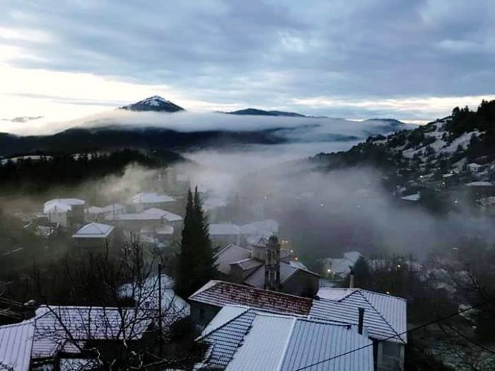 Χιόνι | Λευκό πρωινό στα Μαγούλιανα Γορτυνίας!
