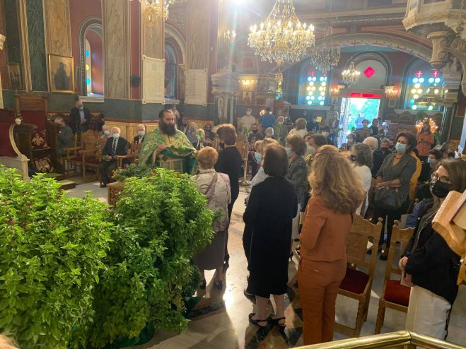 &Eta; &epsilon;&omicron;&rho;&tau;ή &Upsilon;&psi;ώ&sigma;&epsilon;&omega;&sigmaf; &tau;&omicron;&upsilon; &Tau;&iota;&mu;ί&omicron;&upsilon; &kappa;&alpha;&iota; &Zeta;&omega;&omicron;&pi;&omicron;&iota;&omicron;ύ &Sigma;&tau;&alpha;&upsilon;&rho;&omicron;ύ &sigma;&tau;&eta;&nu; &Tau;&rho;ί&pi;&omicron;&lambda;&eta; (&epsilon;&iota;&kappa;ό&nu;&epsilon;&sigmaf;)