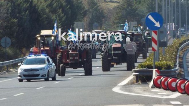 Αστυνομικά μπλόκα και έλεγχοι σε αγρότες στην Πελοπόννησο