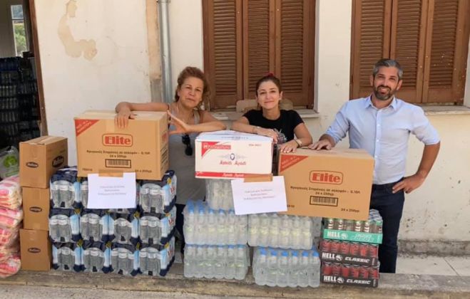 Πολιτιστικός Σύλλογος Βαλτεσινίκου | Παραδόθηκε βοήθεια για τους πυρόπληκτους στο Πνευματικό Κέντρο Τροπαίων (εικόνες)