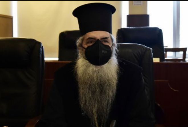 &Mu;&eta;&tau;&rho;&omicron;&pi;&omicron;&lambda;ί&tau;&eta;&sigmaf; &Sigma;&epsilon;&rho;&alpha;&phi;&epsilon;ί&mu; &kappa;&alpha;&tau;ά &alpha;&nu;&tau;&iota;&epsilon;&mu;&beta;&omicron;&lambda;&iota;&alpha;&sigma;&tau;ώ&nu; &iota;&epsilon;&rho;έ&omega;&nu;: &laquo;&Epsilon;ί&nu;&alpha;&iota; &epsilon;&gamma;&omega;&pi;&alpha;&theta;&epsilon;ί&sigmaf; &kappa;&alpha;&iota; &alpha;&delta;&epsilon;&lambda;&phi;&omicron;&kappa;&tau;ό&nu;&omicron;&iota;&raquo;