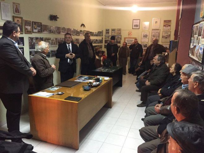 Στην κοπή πίτας της ΝΟΔΕ Λακωνίας ο Κώστας Βλάσης! (vd)