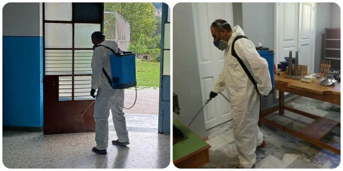 Απολύμανση και απεντόμωση σε σχολεία της Γορτυνίας