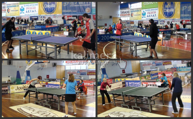 Πανελλήνιο πρωτάθλημα ping pong με Αρκαδικές συμμετοχές στο κλειστό γυμναστήριο της Τρίπολης (vd)