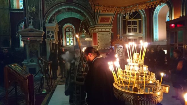 Η πρώτη εσπερινή Προηγιασμένη Θεία Λειτουργία στην Τρίπολη (εικόνες)