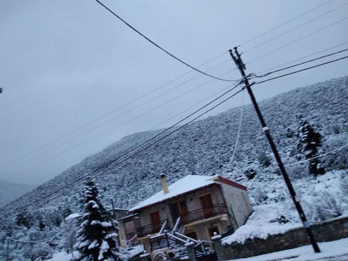 Εντυπωσιακό το χιονισμένο Λεβίδι (εικόνες - βίντεο)!