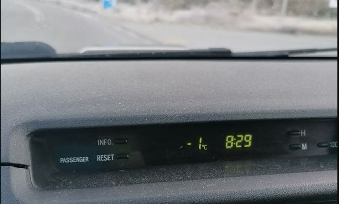 Υπό το μηδέν η θερμοκρασία το πρωί στα Μαγούλιανα!