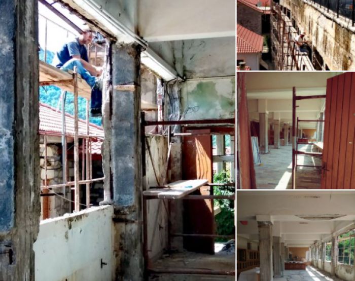 Λαγκάδια | Εργασίες ανακαίνισης στο Πνευματικό Κέντρο (εικόνες)
