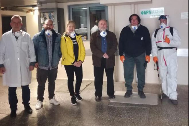 Απολύμανση στο Παναρκαδικό Νοσοκομείο από τη &quot;Λιγνιτική Μεγαλόπολης&quot;!
