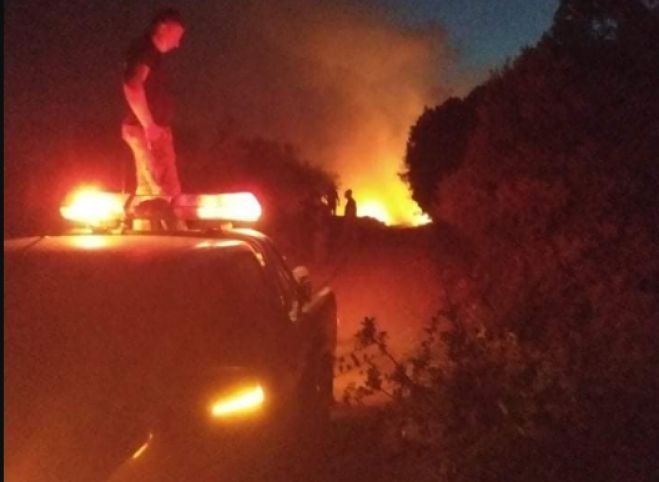 Δύσκολη νύχτα για τη Γορτυνία - Η φωτιά καίει ανεξέλεγκτη πεύκα και ελαιώνες (vd)