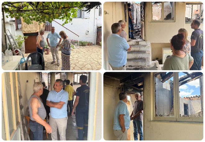 Δίπλα στους πυρόπληκτους της Τεγέας ο Τζιούμης - "Αποτελούν απόλυτη προτεραιότητα για εμάς" (εικόνες)
