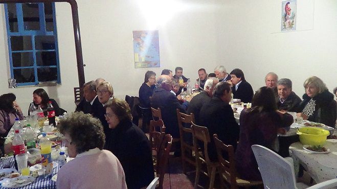 Ευχαριστήριο δείπνο για το δρόμο προς το χωριό Εύανδρος