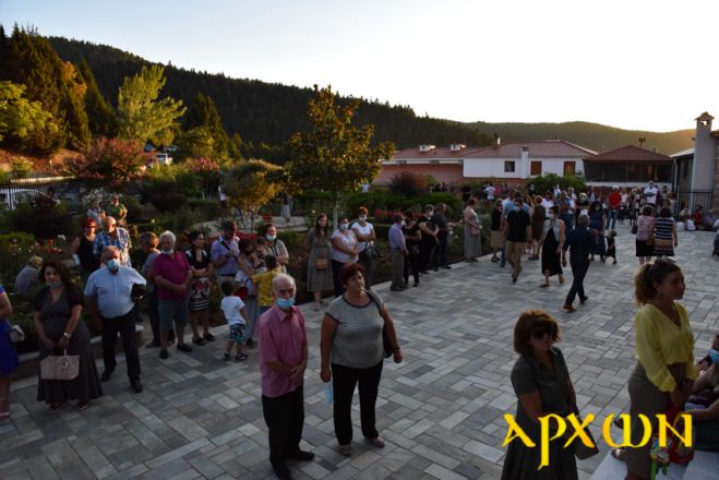Αρχιερατικός Εσπερινός στην Ιερά Μονή Παναγίας Μαλεβής (εικόνες)