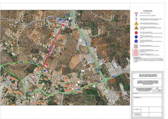 Νέες κυκλοφοριακές ρυθμίσεις για έργα στο Άστρος
