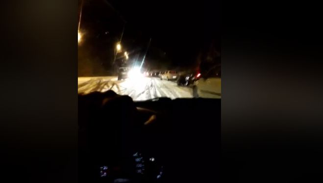 Κακοκαιρία | Ακινητοποιήθηκαν αυτοκίνητα στον &quot;Καμπέα&quot; λόγω πάγου (vd)