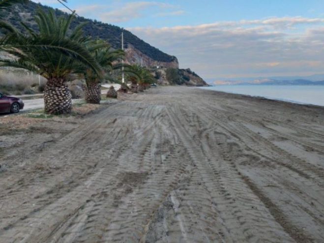 Ξεκίνησε η αποκατάσταση της παραλία των κάτω Βερβένων