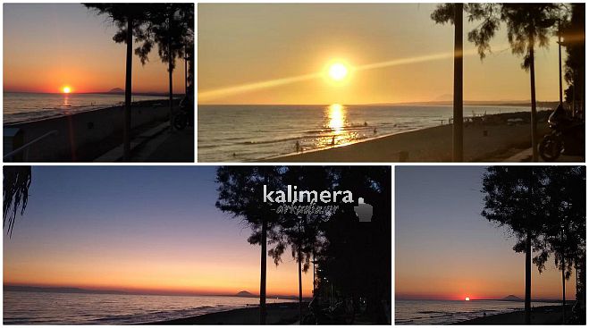 Το υπέροχο ηλιοβασίλεμα στην παραλία της Κουρούτας (εικόνες)