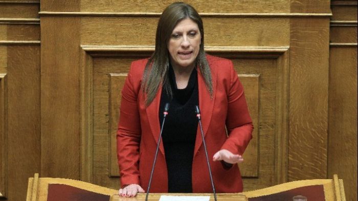 Ζωή Κωνσταντοπούλου: "Να ποινικοποιηθούν οι γυναικοκτονίες ως κακούργημα"