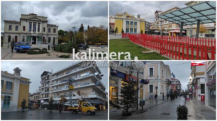 &quot;Ντύνεται&quot; με Χριστουγεννιάτικα χρώματα η Τρίπολη! (εικόνες)