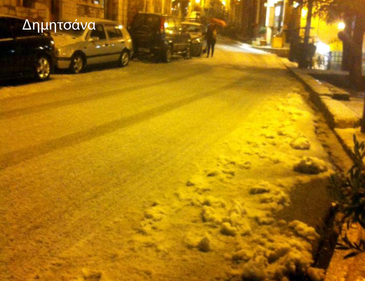 Χιόνισε σε Βυτίνα και Δημητσάνα (εικόνες)