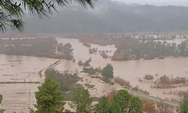 Υπερχείλισε ο Αλφειός στην Ηλεία