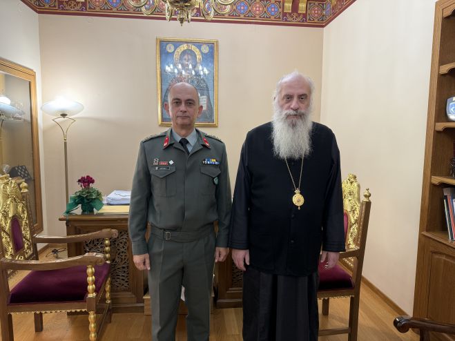 Στον Μητροπολίτη Επιφάνιο ο Διοικητής του 9ου Συντάγματος Πεζικού και ο Διοικητής της 124 ΠΒΕ Τρίπολης - Τι ανακοινώθηκε για το &quot;11ο&quot;