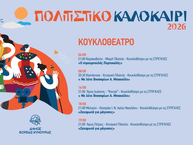 &Pi;έ&nu;&tau;&epsilon; &beta;&rho;&alpha;&delta;&iota;έ&sigmaf; &kappa;&omicron;&upsilon;&kappa;&lambda;&omicron;&theta;έ&alpha;&tau;&rho;&omicron;&upsilon; &sigma;&tau;&eta; &Beta;ό&rho;&epsilon;&iota;&alpha; &Kappa;&upsilon;&nu;&omicron;&upsilon;&rho;ί&alpha;