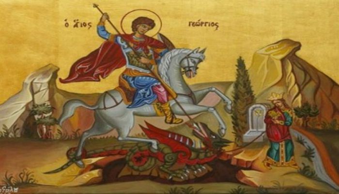 &Eta; &gamma;&iota;&omicron;&rho;&tau;ή &tau;&omicron;&upsilon; &Alpha;&gamma;ί&omicron;&upsilon; &Gamma;&epsilon;&omega;&rho;&gamma;ί&omicron;&upsilon; &sigma;&tau;&omicron; &Lambda;&epsilon;&beta;ί&delta;&iota;