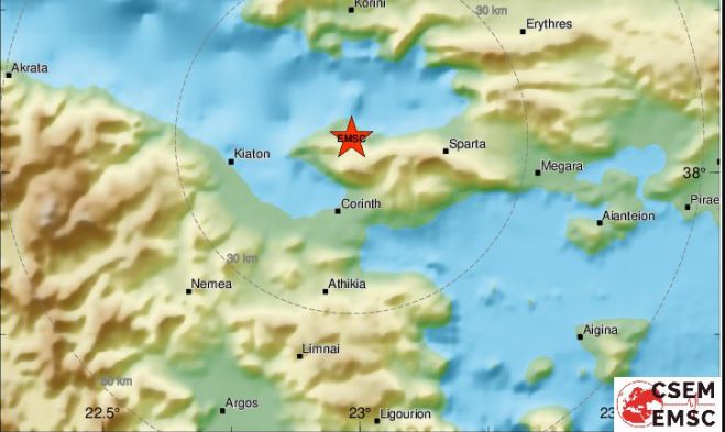 Σεισμός στη γειτονική Κορινθία!