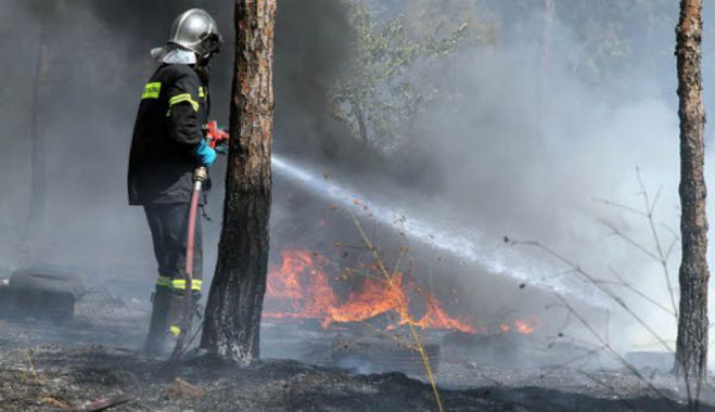 Έσβησε γρήγορα η φωτιά πάνω από το Παναρκαδικό Νοσοκομείο