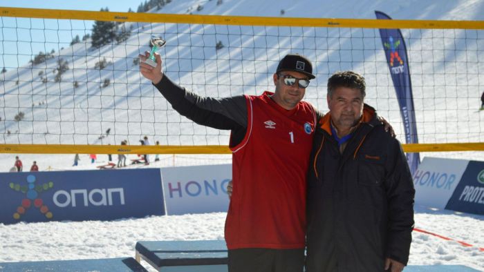 Snow volley στο Μαίναλο | MVP Λίζα Τριανταφυλλίδη και Σοφοκλής Σοφοκλέους