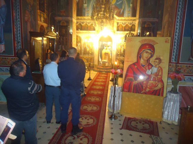 Γορτυνία | Την εικόνα της &quot;Παναγίας Προυσιώτισσας&quot; προσκύνησαν στο Ναό Αγίου Νικολάου στο Βυζίκι (εικόνες)