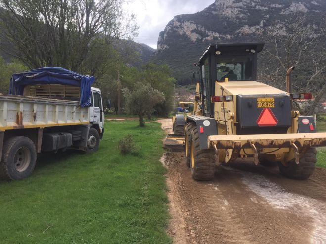 Δήμος Τρίπολης | Νέες εργασίες στο χωριό της Κανδήλας (εικόνες)