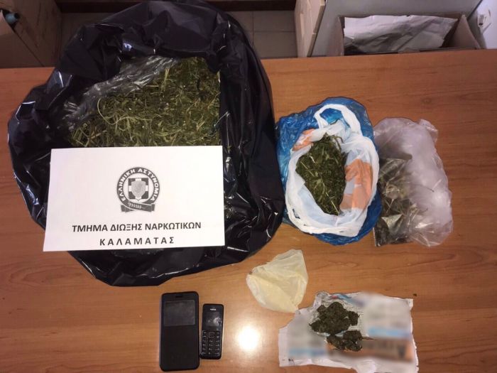 Μεσσηνία | Σχεδόν 1 κιλό κάνναβης εντοπίστηκε σε σπίτι και αποθήκη