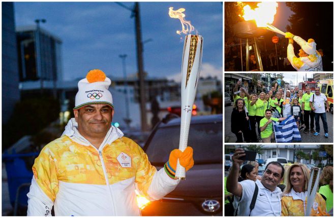 O Aρκάς Βασίλης Κουτρουμάνος «λαμπαδηδρόμος» στην έναρξη των Χειμερινών Ολυμπιακών αγώνων!