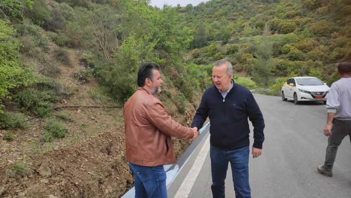 Στα έργα του δρόμου προς τη Φαλαισία ο Αντιπεριφειάρχης Σκαντζός (εικόνες)