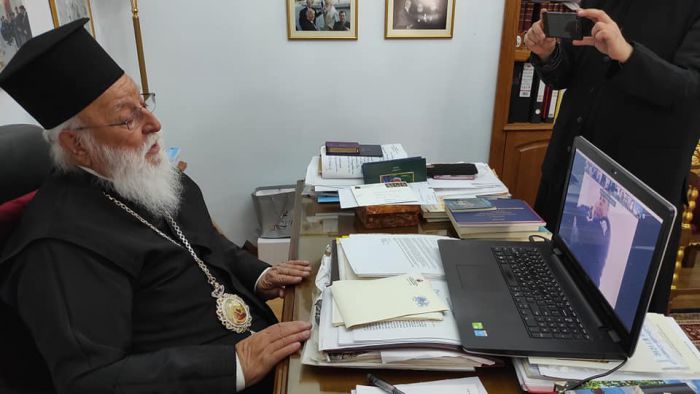Παιδιά έψαλαν τα κάλαντα ... διαδικτυακά στον Μητροπολίτη Αλέξανδρο (εικόνες)