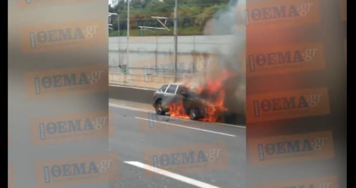 Ντοκουμέντο: Η στιγμή που η Porsche του Μαυρίκου τυλίγεται στις φλόγες (vd)