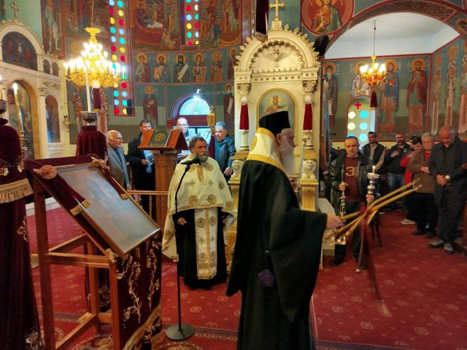 Σε Λεωνίδιο, Μονή Ελώνης, Πελετά, Άγιο Πέτρο και Μονή Μαλεβής ο Μητροπολίτης Επιφάνιος (εικόνες)