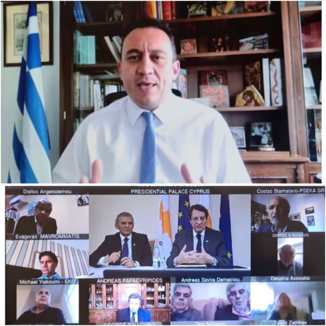 Βλάσης: &quot;Ελλαδίτες και Κύπριοι πορεύονται και αγωνίζονται μαζί. Αυτό δεν πρέπει να το ξεχνάμε ποτέ&quot;