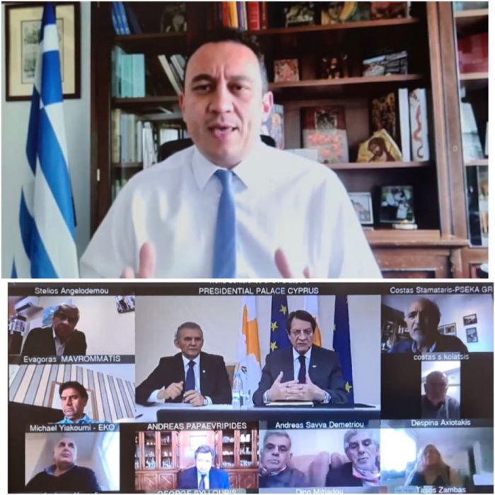 Βλάσης: &quot;Ελλαδίτες και Κύπριοι πορεύονται και αγωνίζονται μαζί. Αυτό δεν πρέπει να το ξεχνάμε ποτέ&quot;