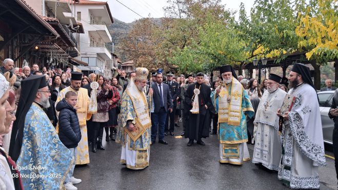Γιορτάζουν τα Λαγκάδια | Λιτάνευση της Εικόνας για την γιορτή των Παμμεγίστων Ταξιαρχών (εικόνες - βίντεο)
