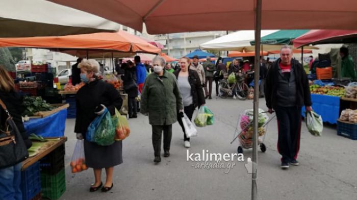 Κανονικά θα λειτουργήσουν οι λαϊκές αγορές το Σάββατο στην Τρίπολη