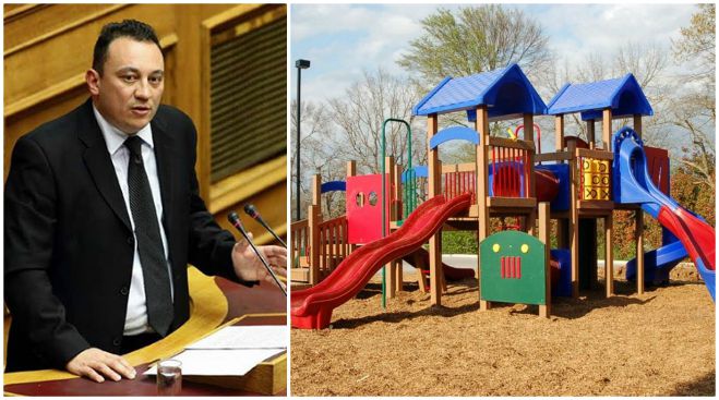 Λύση για την ασφάλεια στις παιδικές χαρές της Αρκαδίας  ζητά ο βουλευτής Κώστας Βλάσης