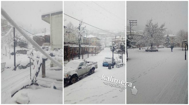 Δεν σταματά να χιονίζει στον Άγιο Πέτρο | Πάνω από 15 εκατοστά το χιόνι!