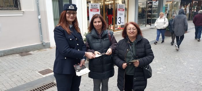 Δράση από την αστυνομία στην Τρίπολη για την Εξάλειψη της Βίας κατά των Γυναικών