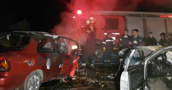 Τροχαίο δυστύχημα στην Ε.Ο. &quot;Σπάρτης-Γυθείου&quot; (σκληρές εικόνες)