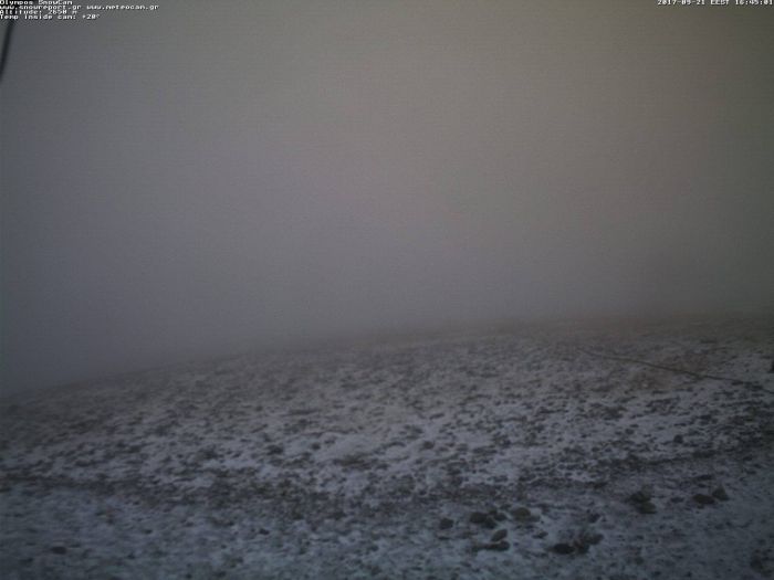 Χιονίζει στον Όλυμπο!