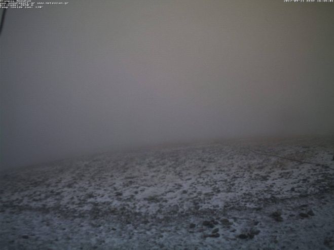 Χιονίζει στον Όλυμπο!