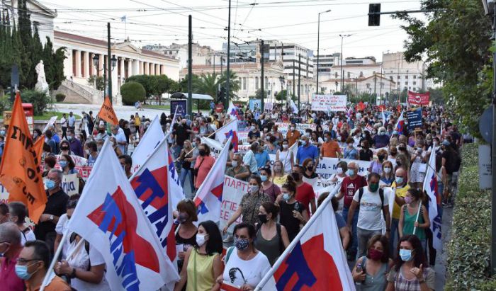 Πανεκπαιδευτικό συλλαλητήριο για όλα τα αναγκαία μέτρα για την υγεία και την ασφάλεια στα σχολεία (vd)